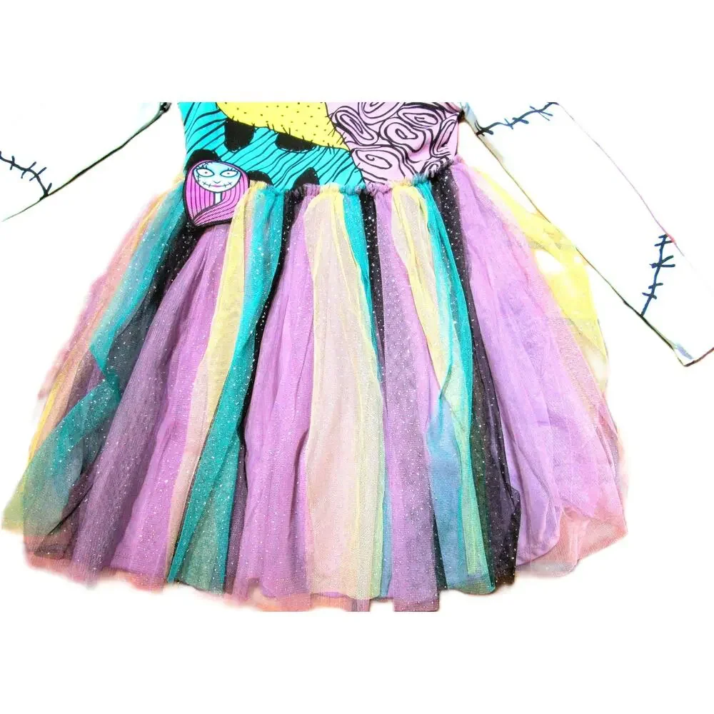 Disney Sally Costume Girls Size M (8) Nightmare Before Christmas Halloween Tulle - Picture 4 of 6